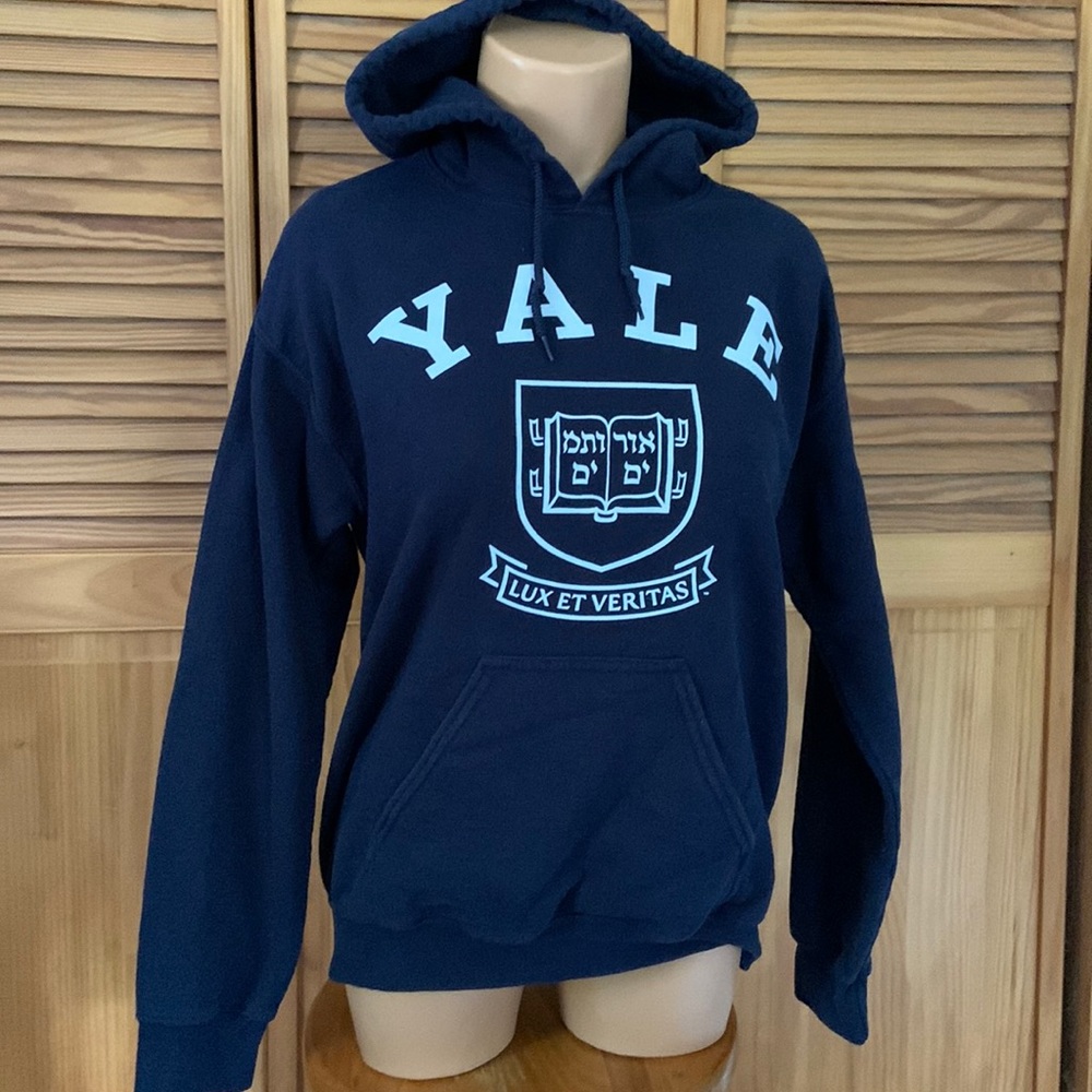 YALE university HOODIE the real thing. Ivy League sweatshirt size small unisex